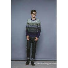 Winter Round Neck Patterened Knitting Men Pullover Sweater